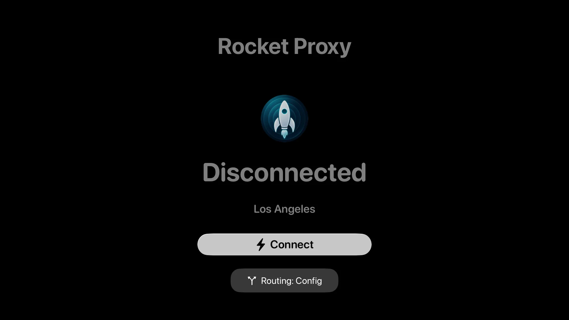 Rocket Proxy on Apple TV